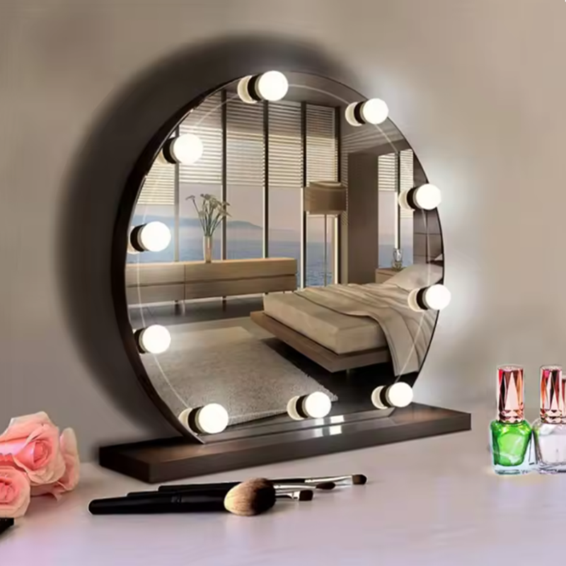 Led Desk Light Usb - Lâmpada de Maquiagem Hollywood com Espelho