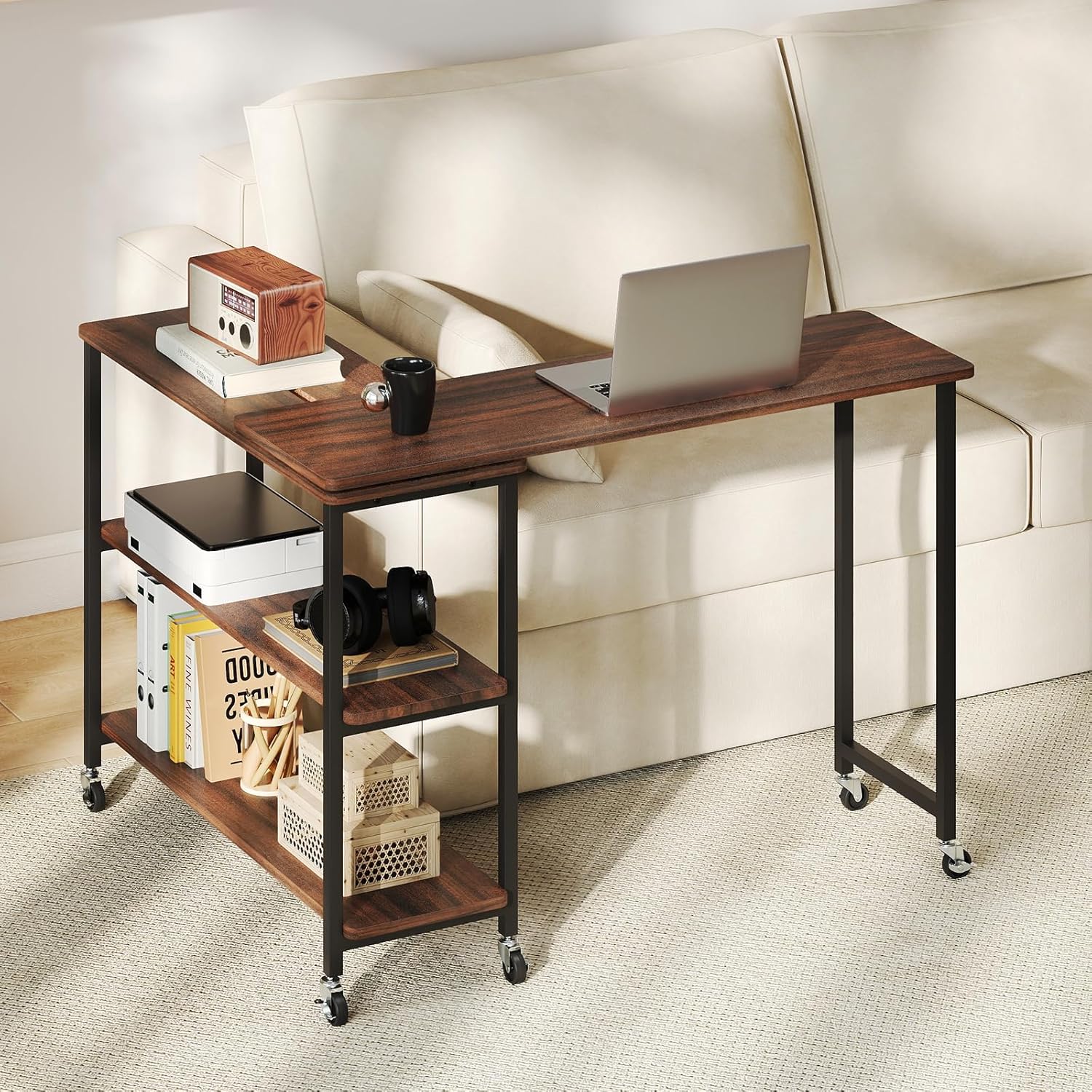 Desk Setup For Laptop - 360 ° Mesa Lateral Rotativa com
