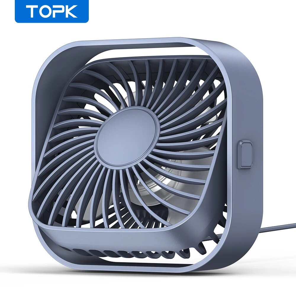 Fan Desk Small Usb - Topk-USB Fan Desk, fluxo de ar