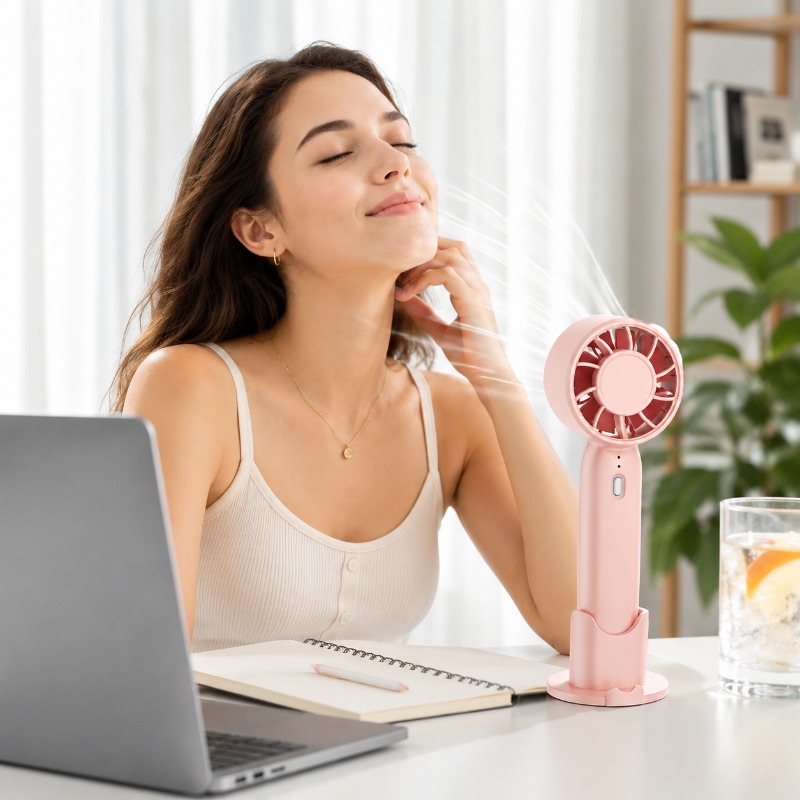Fan Desk Small Usb - Ventilador portátil recarregável por USB, ventilador