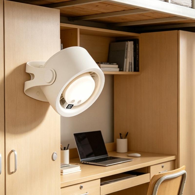 Fan Desk Small Usb - Ventilador led 3 cores regulável circulação