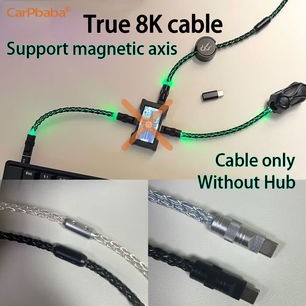 Desk Setup Hub - Hub USB K4HM6 8K para Jogos