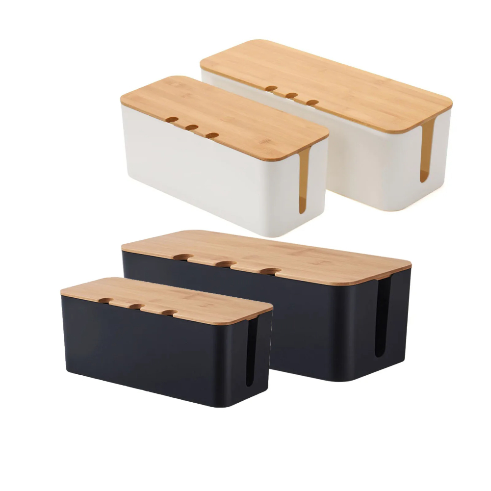 Desk Setup Hub - Caixa Grande para Organização de Cabos