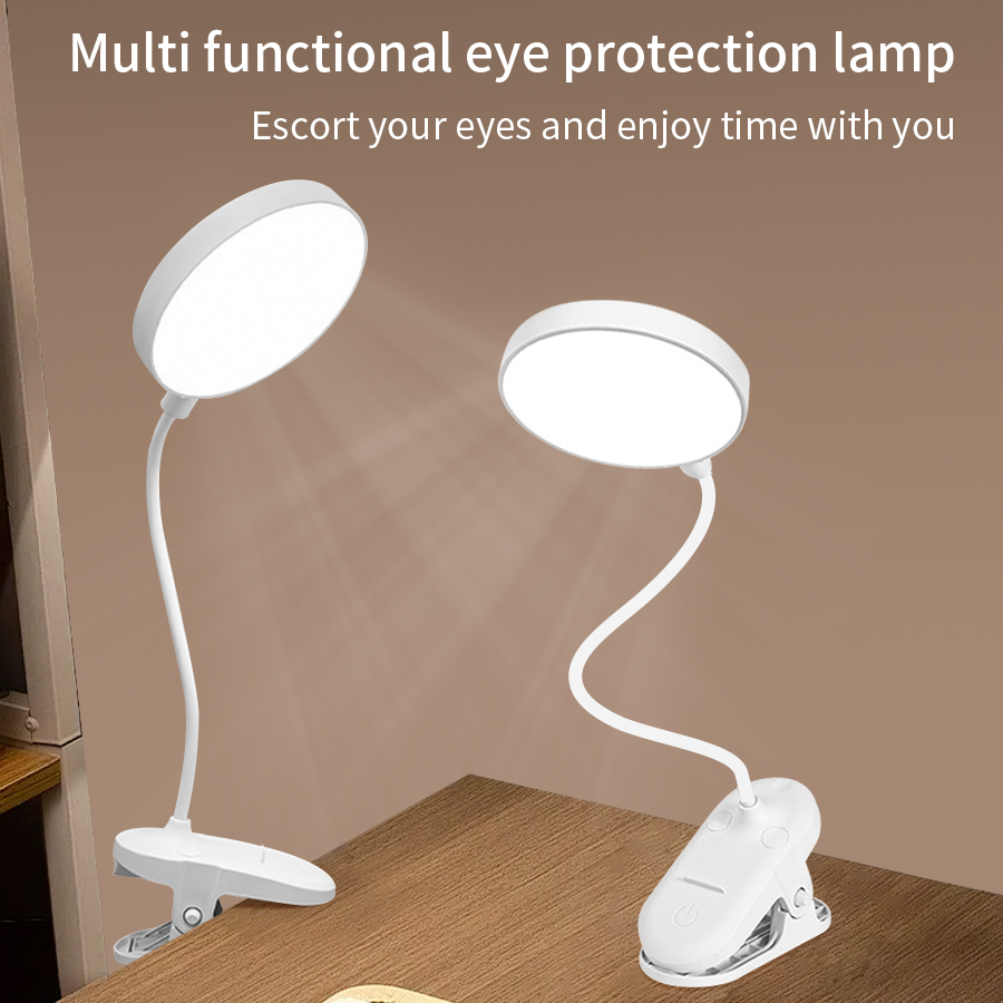Led Desk Light Usb - Luminária de Mesa LED com Clip