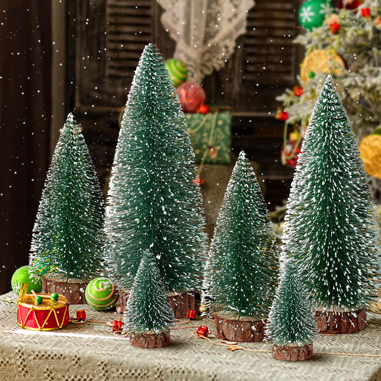 Mini árvore de natal garrafa e - Desk Setup Green avaliação e preço