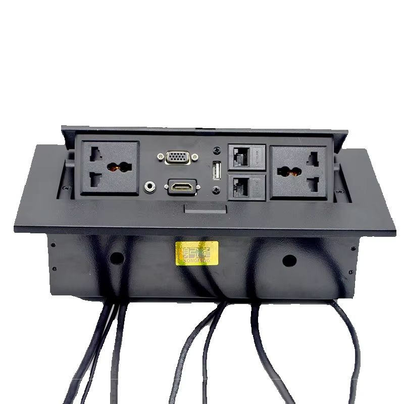Tomada Oculta Pop-Up Tudo-em-U - Desk Setup Hub avaliação e preço