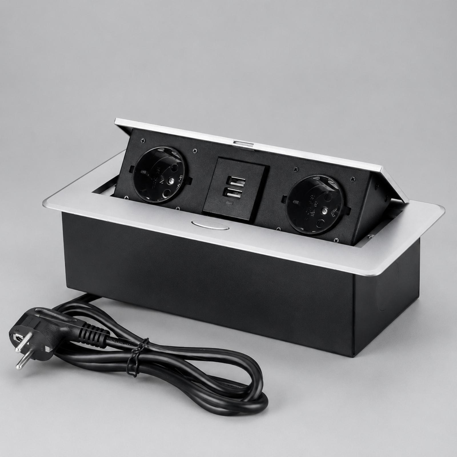 Tomada de Energia de Mesa de C - Desk Setup Hub avaliação e preço
