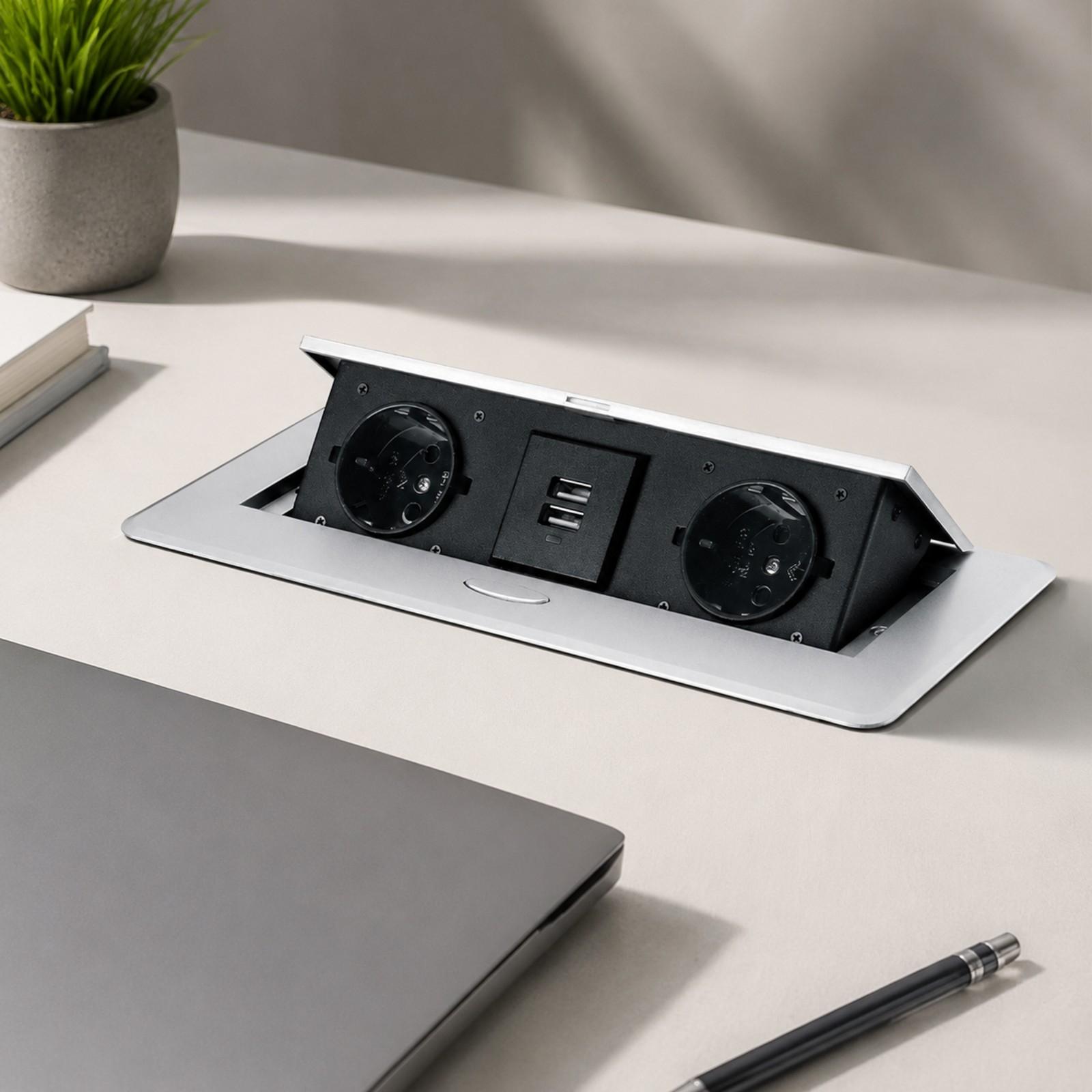 Tomada de Energia de Mesa de C - Desk Setup Hub avaliação e preço
