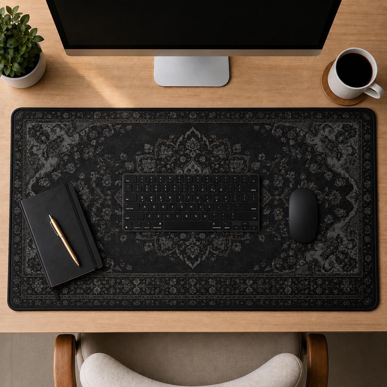 Tapete de Mesa Preto, Almofada - Desk Setup Dark avaliação e preço