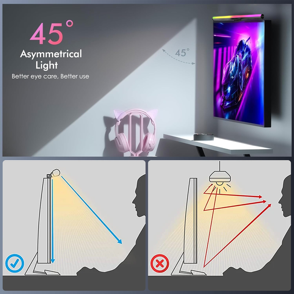 Barra de Luz para Monitor de C - Desk Setup No Computer avaliação e preço