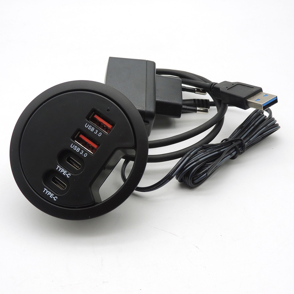 Hub USB 3.0 para Mesa com 2 Po - Desk Setup Hub avaliação e preço