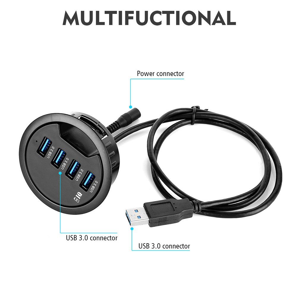 Hub USB 3.0 para Mesa com 2 Po - Desk Setup Hub avaliação e preço