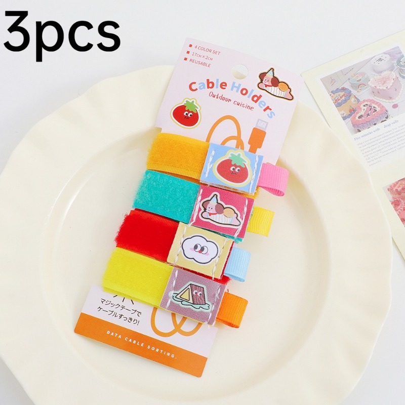 3 peças de organizador de cabo - Cable Velcro Strap avaliação e preço