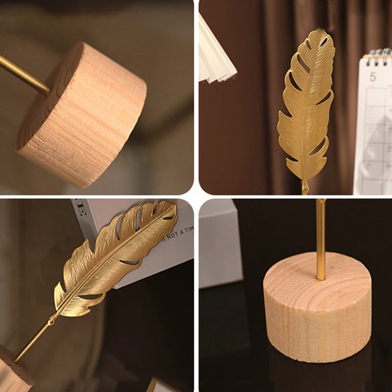 1 pçs dourado ginkgo folha pen - Desk Setup Photo avaliação e preço