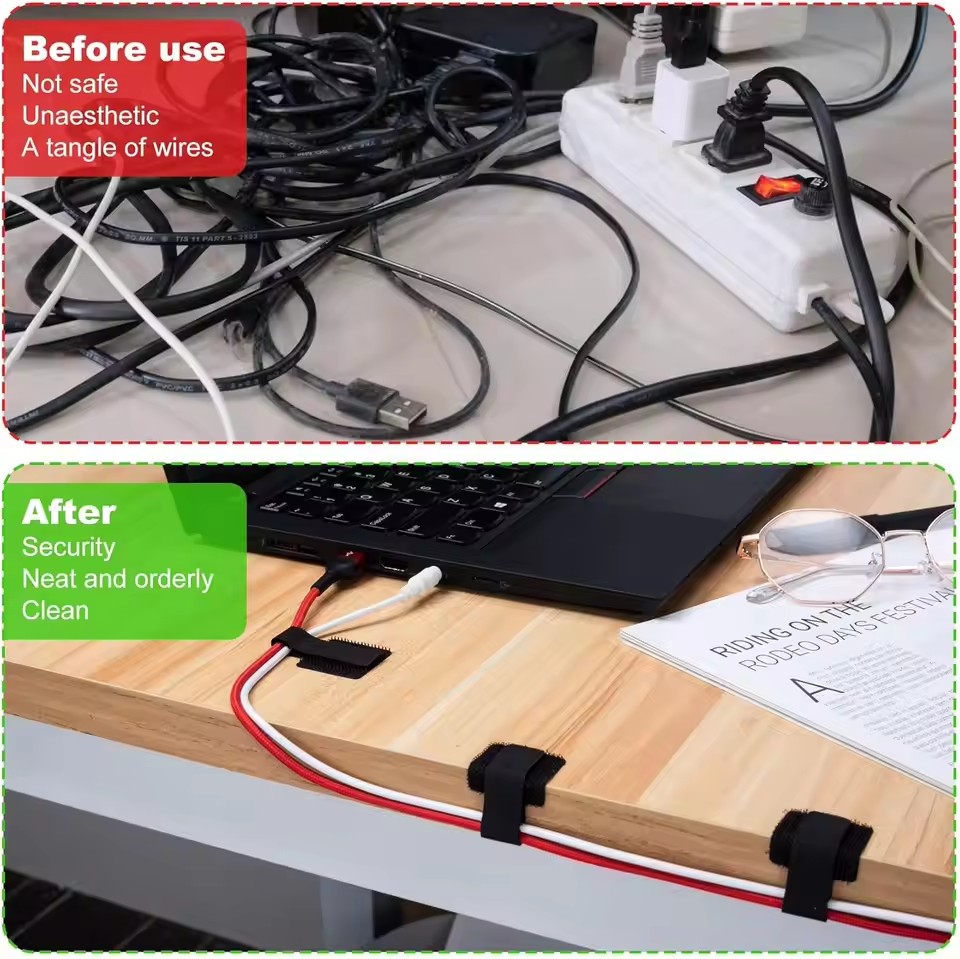 Novos laços de cabo reutilizáv - Cable Velcro Strap avaliação e preço