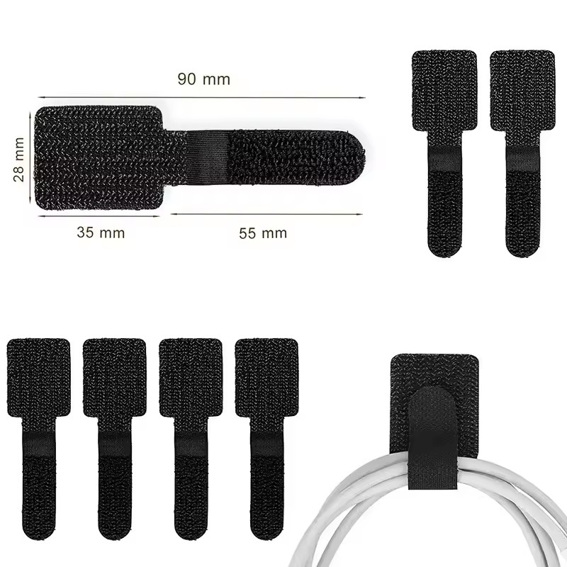 Novos laços de cabo reutilizáv - Cable Velcro Strap avaliação e preço