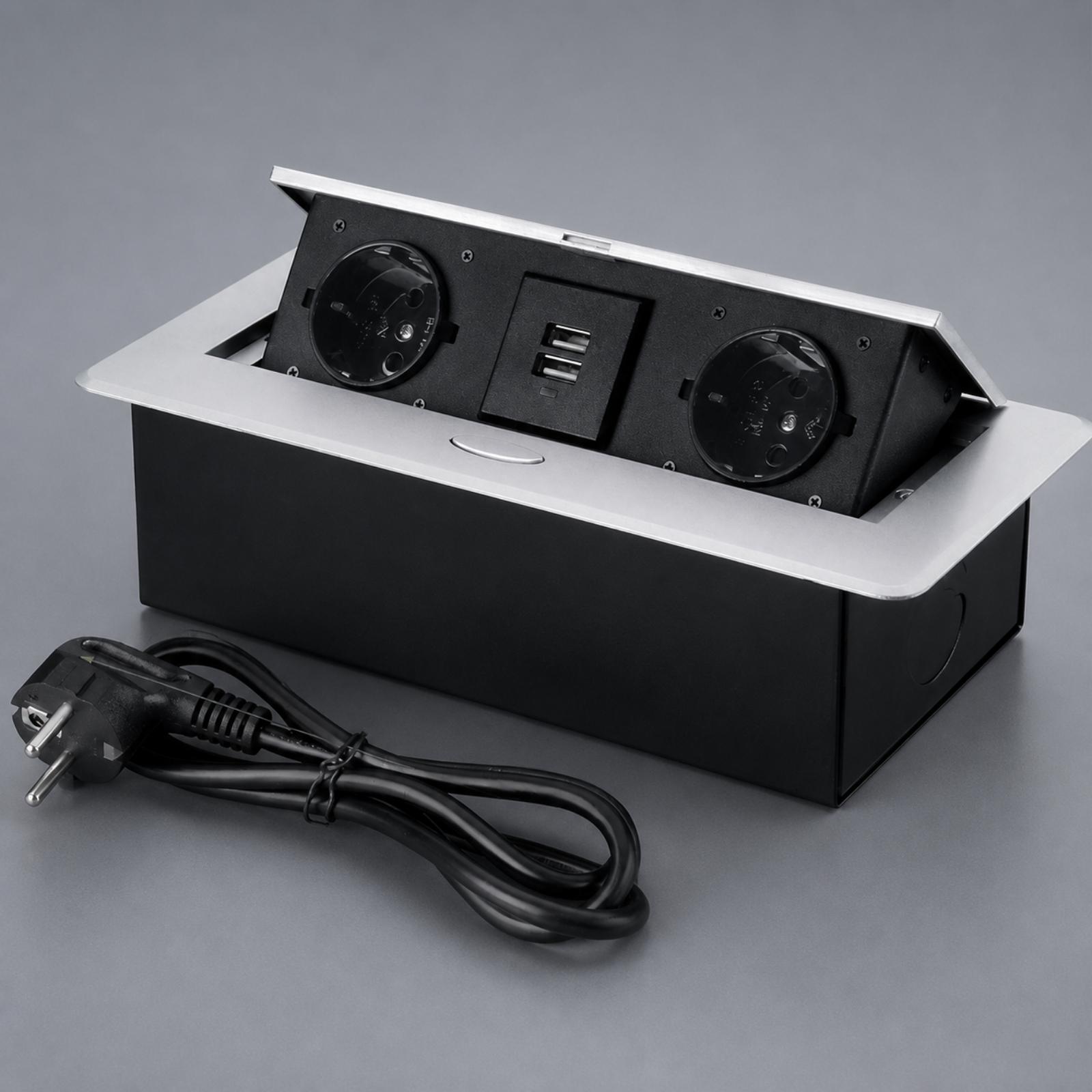 Tomada de Energia de Mesa de C - Desk Setup Hub avaliação e preço