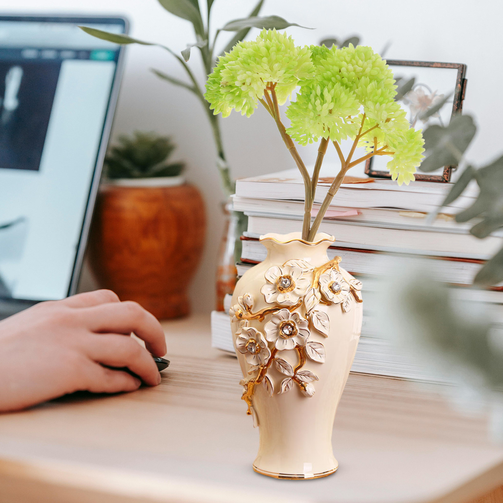 Plantas Suculentas Artificiais - Desk Setup Green avaliação e preço