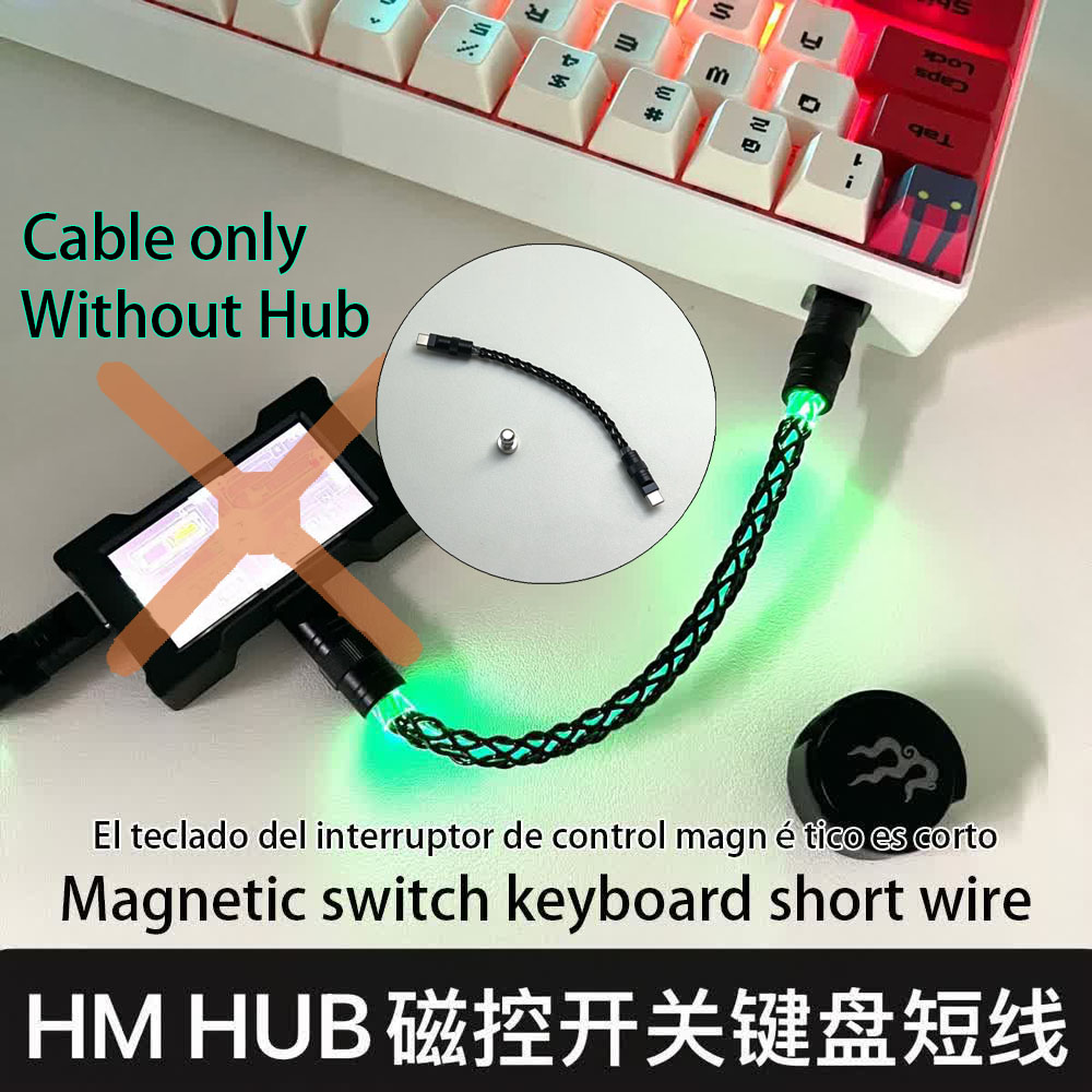 Hub USB K4HM6 8K para Jogos co - Desk Setup Hub avaliação e preço