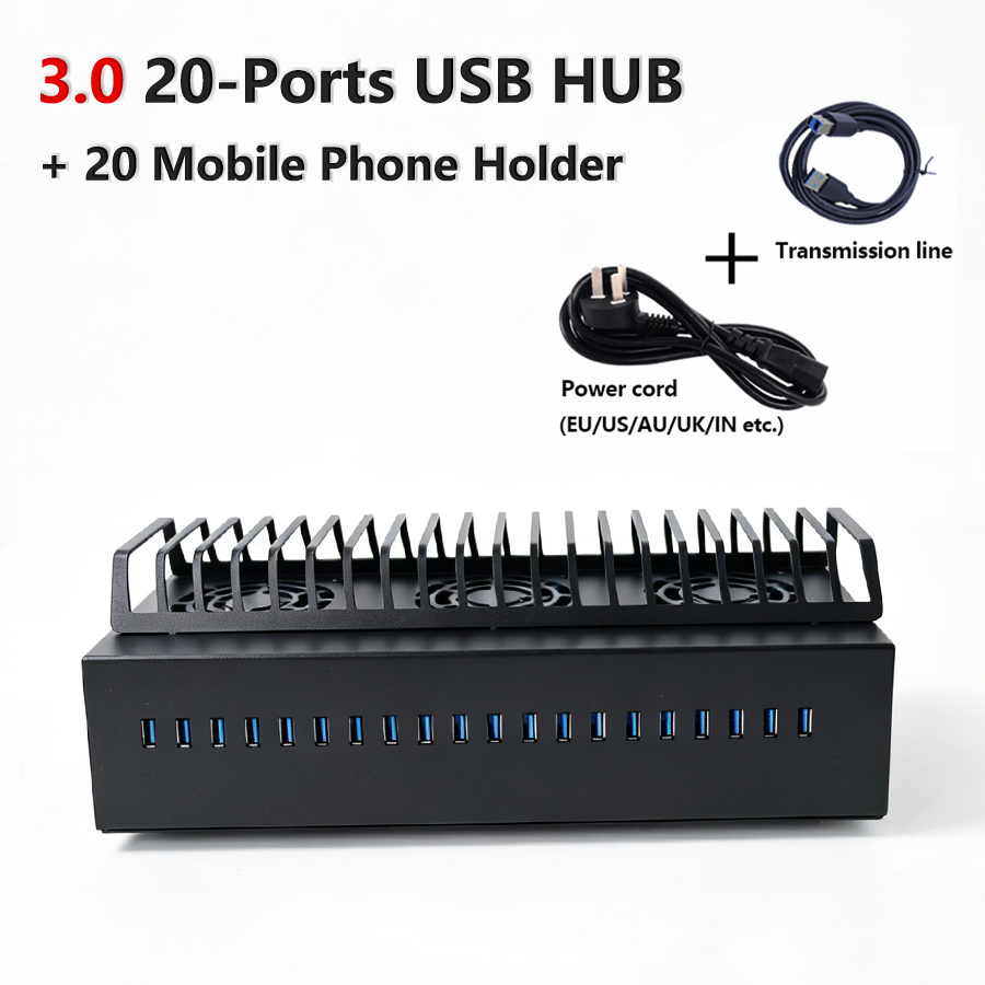 Hub USB 3.0 de 20 Portas com S - Desk Setup Hub avaliação e preço