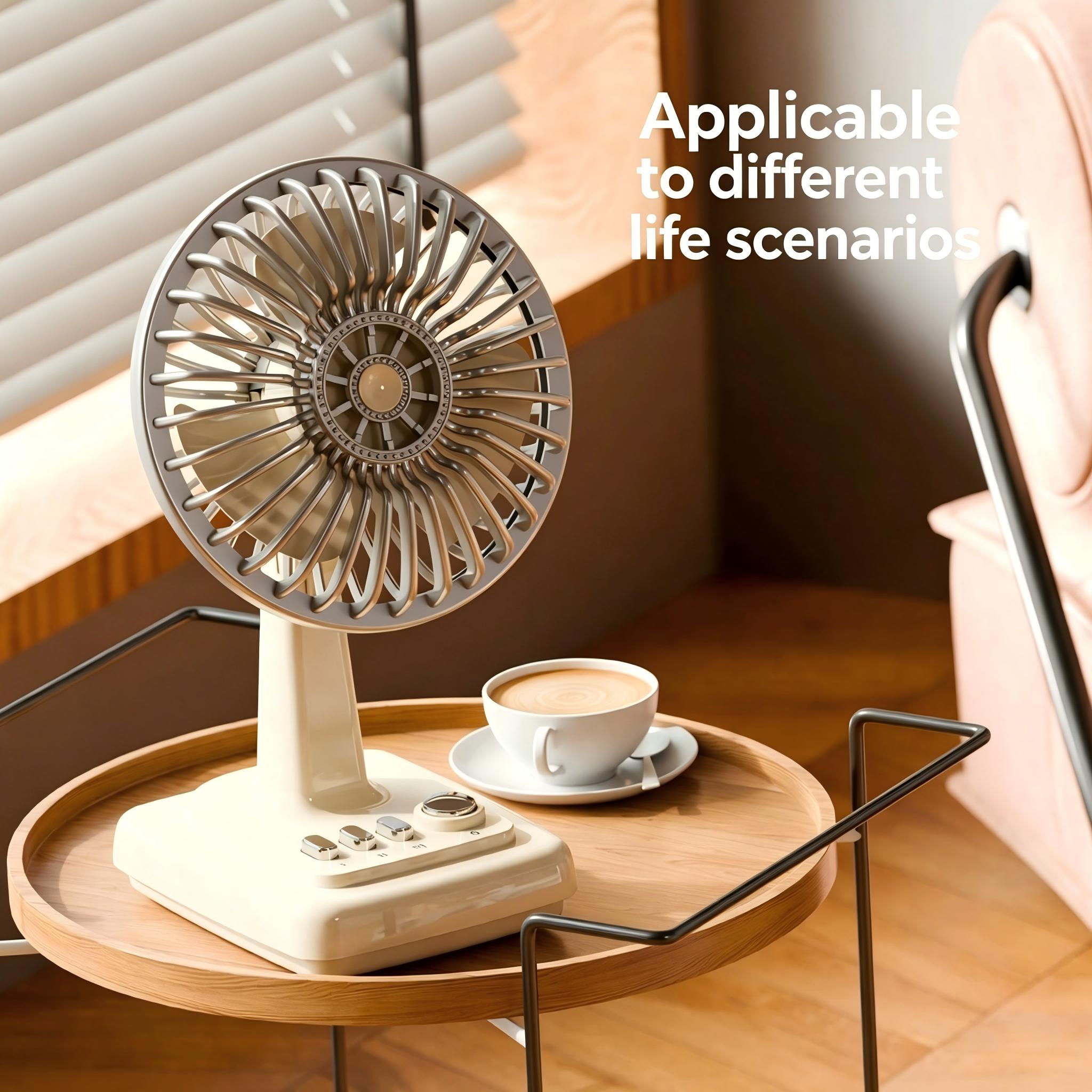 Ventilador de Mesa Retrô em Li - Fan Desk Small Usb avaliação e preço
