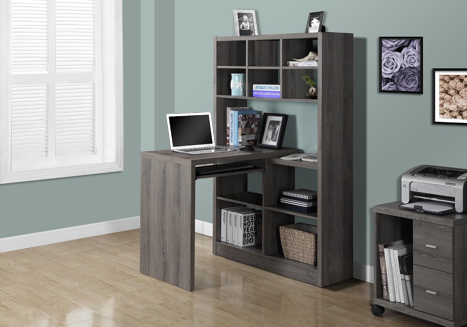 Escrivaninha de Canto com Prat - Desk Setup Dark avaliação e preço