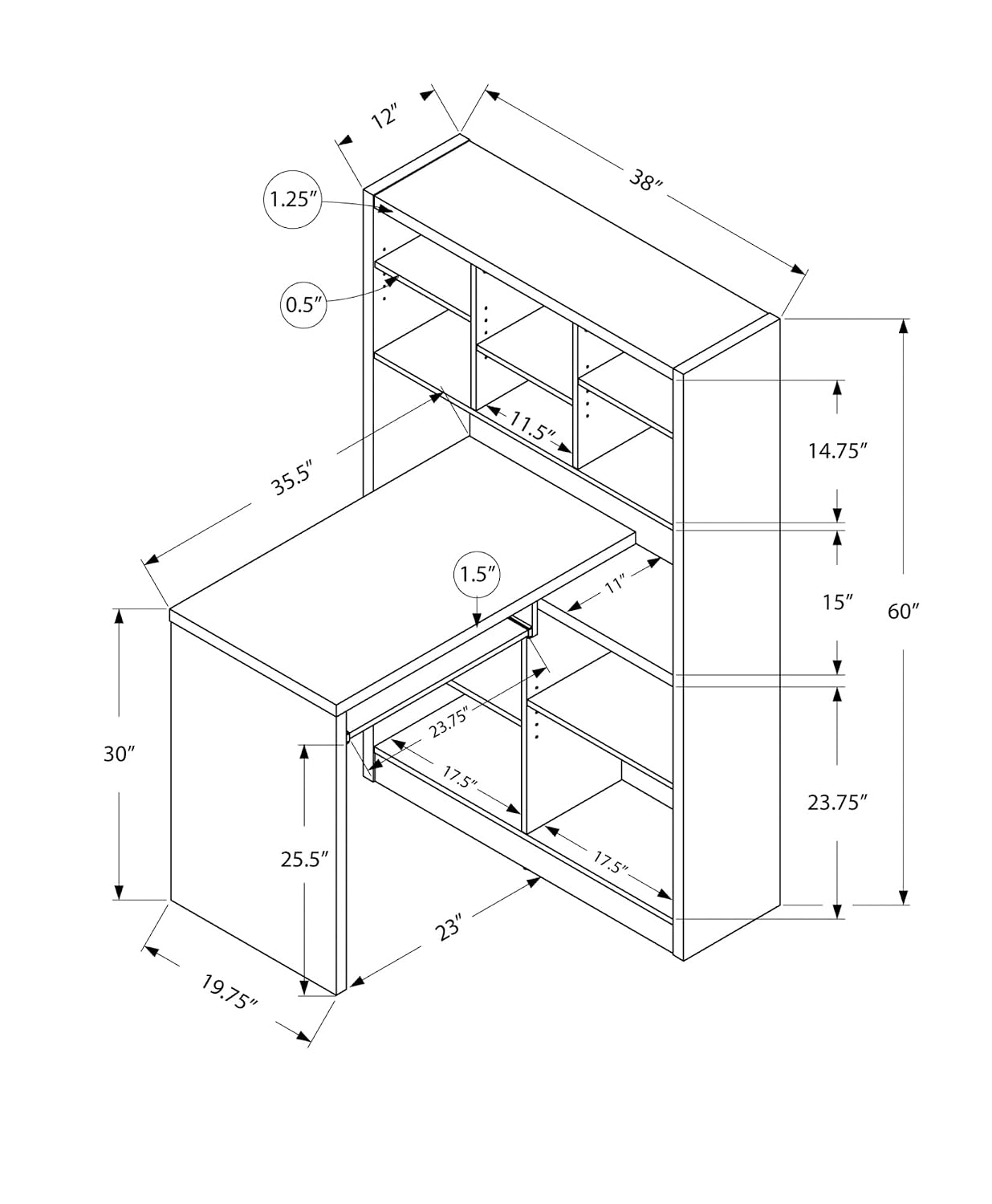 Escrivaninha de Canto com Prat - Desk Setup Dark avaliação e preço