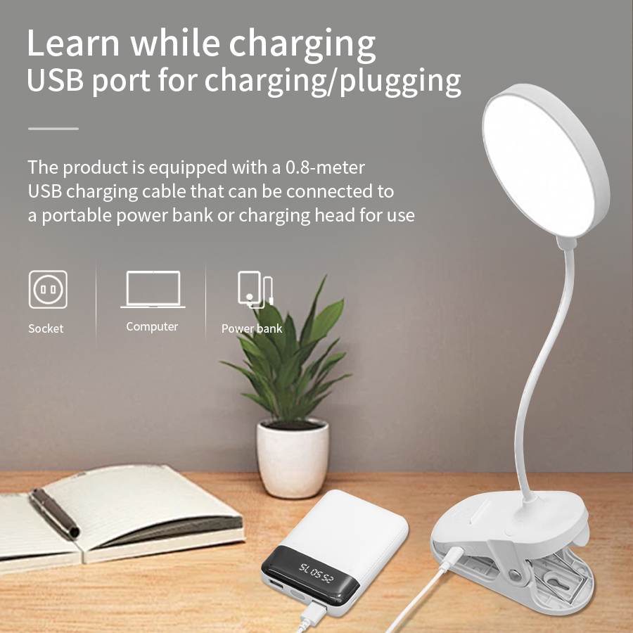 Luminária de Mesa LED com Clip - Led Desk Light Usb avaliação e preço
