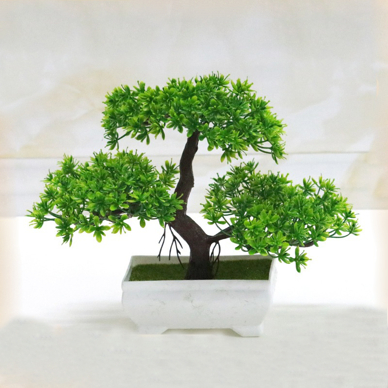 Bonsai artificial plástico biô - Desk Setup Green avaliação e preço