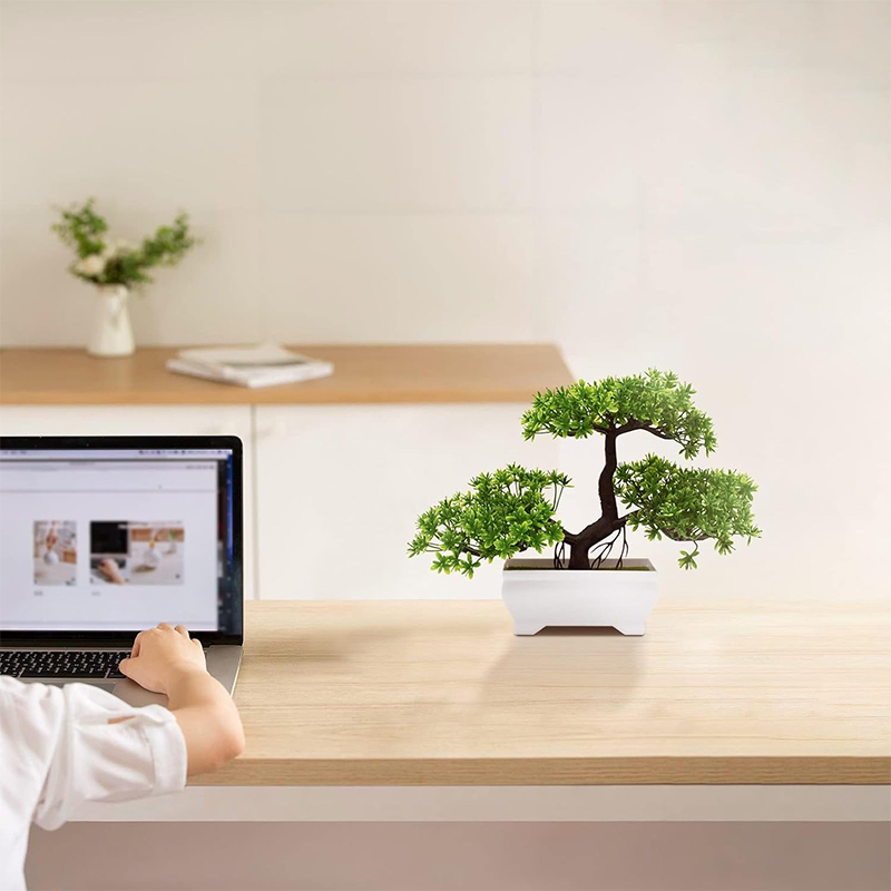 Bonsai artificial plástico biô - Desk Setup Green avaliação e preço