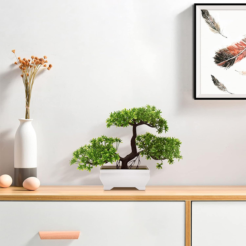 Bonsai artificial plástico biô - Desk Setup Green avaliação e preço