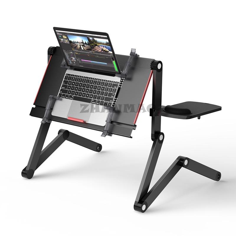 Deitado plano na cama, mesa pa - Desk Setup For Laptop avaliação e preço