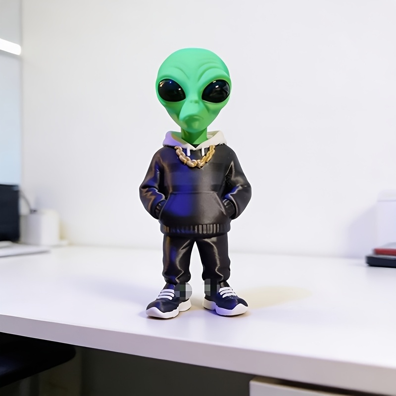 1 Peça de Figura Alienígena Ve - Desk Setup Green avaliação e preço